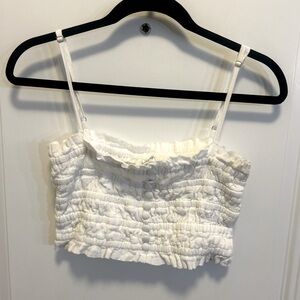 Vestique Cream Smocked Camisole